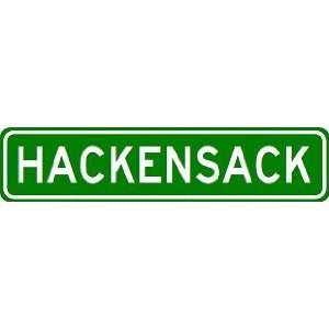  HACKENSACK City Limit Sign   High Quality Aluminum Sports 