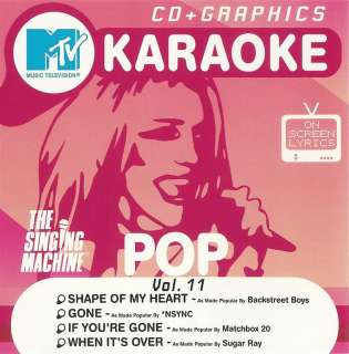 MTV Pop Vol. 11   Karaoke CD   The Singing Machine 047237831229  