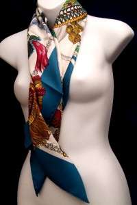 Hermes White/Red/Gold/Blue 100% Authentic Scarf!!!  