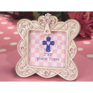  Small Blessings Pink Cross Design Photo Frame Baby