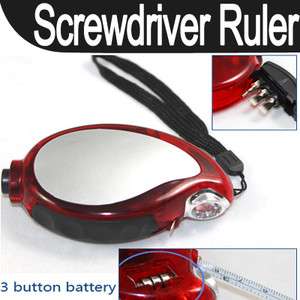 screwdriver + Ruler Multi Tool cute LED light powered  