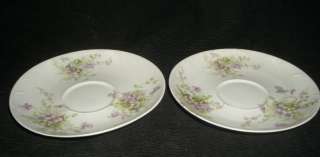 Theodore Haviland China Purple Flower SAUCER (s) ONLY  