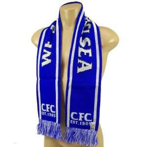 CHELSEA FC SOCCER CLUB OFFICIAL LOGO SCARF  Sports 