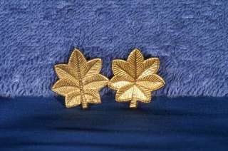 Major Golden Oak Leaf Pins 10k Gold  