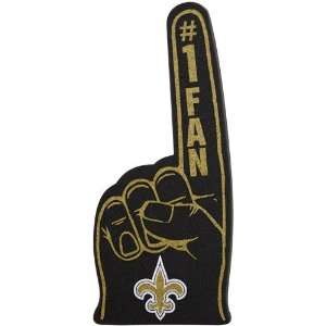  NFL New Orleans Saints Black #1 Fan Foam Finger: Sports 