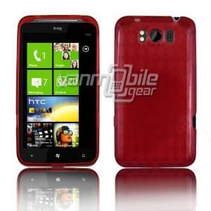VMG HTC Titan 1st Generation TPU Skin Case Cover   RED Diamond Pattern 