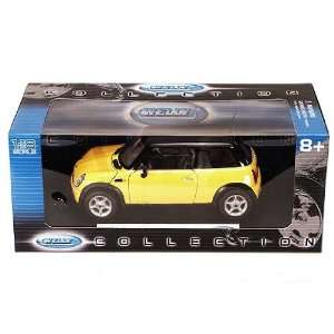  Welly   Mini Cooper Hard Top (1:18, Yellow) diecast car model 