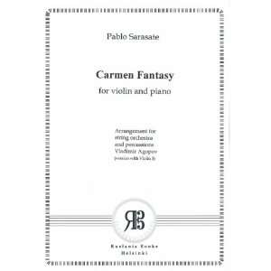  Carmen Fantasy for violin and piano. Arrangement for 
