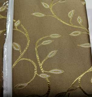 Curtain Window Panel Drapery Leaf Drape Tie Back Valance Golden leaf 