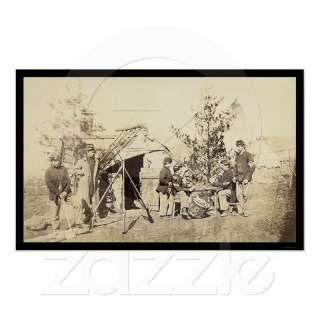 Off Duty Drummer Boys Playing Cards 1862 16x10 Photo  