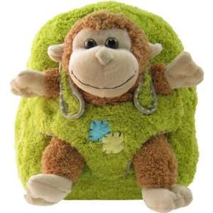   : New! Adorable Childrens Plush Animal Monkey Backpack: Toys & Games