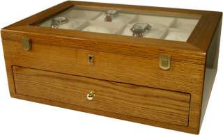 Boxes: Solid Oak Wood Wooden Watch Storage Box Case  