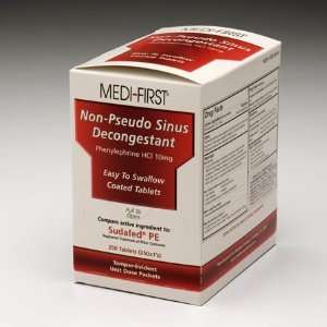  Medique Medi first Non pseudo Sinus Decongestant   250 Pkg 