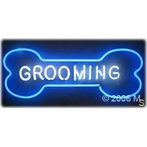 Neon Sign   Grooming   Large 13 x 32  Grocery & Gourmet 