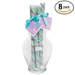 Elegant Sweets Blue Raspberry Barber Pole, 1.5 Ounce Bags (Pack of 8 