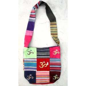  Cotton Canvas Om Design Tote Hippie Indian Sling Cross 