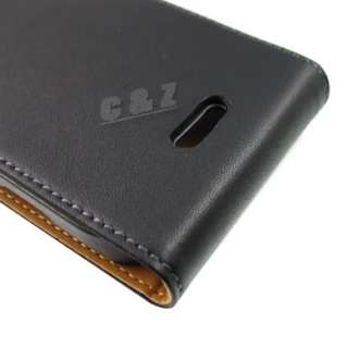   Leather Case Pouch + LCD Film for BlackBerry Bold Touch 9900 i  
