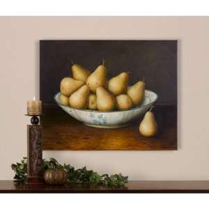  Uttermost, Pears In Bowl Still Life, Art: Home & Kitchen