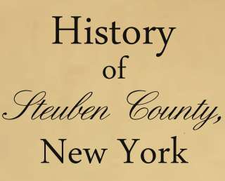 Steuben County New York Genealogy Collection CD 8 Books  