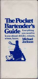 The Pocket Bartenders Guide Michael Jackson 1st ©1979 9780671250812 