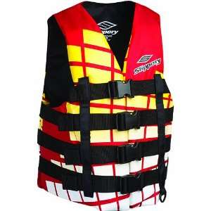 Slippery Hydro Nylon Mens Water Sports Racing Watercraft Vest w/ Free 