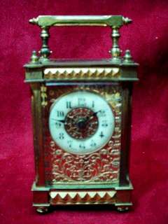 ANTIQUE FRENCH CARRIAGE CLOCK MARSHALL FIELDS CHICAGO  