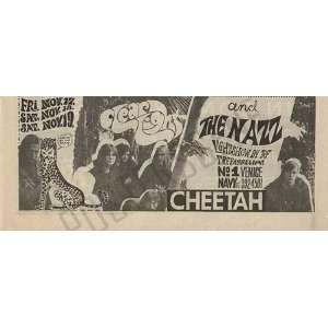 Todd Rundgren Nazz Cheetah Concert Ad 1969 