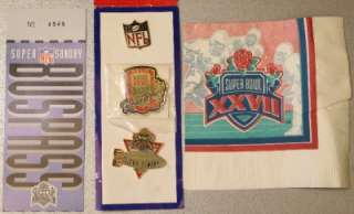 Super Bowl XXVII Dallas Cowboys Buffalo Bills Pin Set  