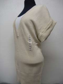 NWT! Eight Eight Eight Womens V Neck Pullover Dolman Sweater BEIGE XL 