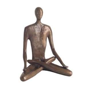  Yoga Bronze Sculpture (Lotus)