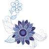 Brother/Babylock Embroidery Machine Card SHADES OF BLUE  