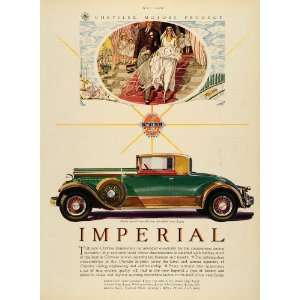  1929 Ad Imperial Coupe Chrysler Automobile Bride Wedding 