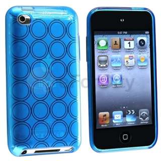   Gel Hard Case Circle Pattern For Apple iPod Touch 4 4th Gen 4G  