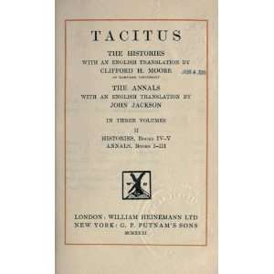  Tacitus In Five Volumes Cornelius Tacitus Books
