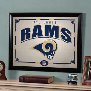 22 NFL St. Louis Rams Football Logo Framed Mirror 