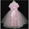 Pink Rosette Pageant Wedding Flower Girls Prom Dress Gown Size 3 12 