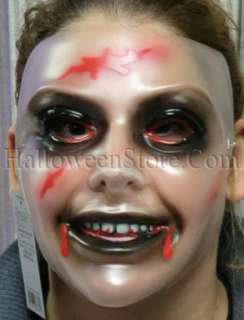 Transparent Zombie Female Mask  Zombie Plastic Mask with cuts. Mask 