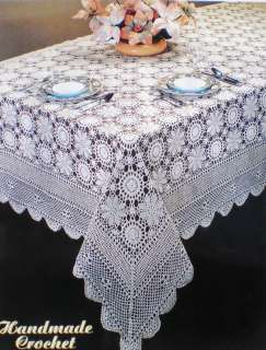 Handmade Crochet Tablecloths topper runner place mats  