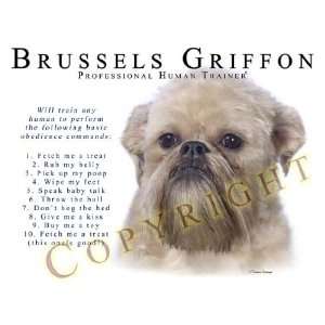 Brussels Griffon Human Trainer Mouse Pad Dog Mousepad 