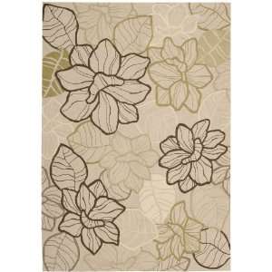  Nourison Fantasy Beige Floral 36 x 56 Rug (FA05)