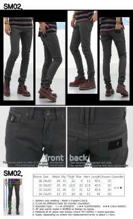 Sense Men Jeans Pants Vintage Gray Slim Fit Skinny SM02  
