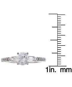 14k White Gold 1ct TW Diamond Engagement Ring  