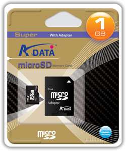 ADATA 1GB Micro SD Card  Overstock