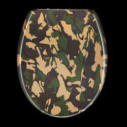 Camouflage Designer Melamine Toilet Seat Cover  