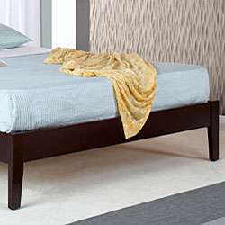 Simple Queen size Espresso Platform Bed  Overstock