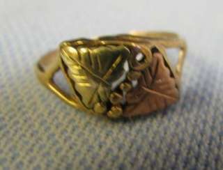 12k yellow gold band grapes leaf rose gold leaf this fine jewelry 