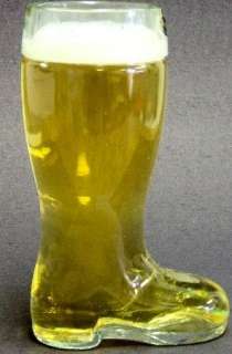 Small German Glass Beer Boot .25 Liter Octoberfest Oktoberfest Mug 
