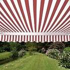   AWNING 10 X 8 (3M X 2.5M) SOLID RED WHITE STRIPES PATIO AWNING