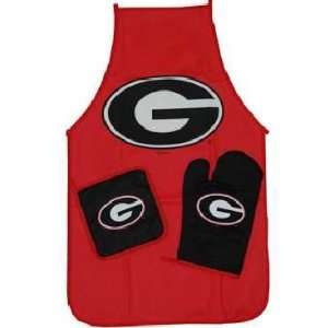  Georgia 3 Piece Red Cooking Apron