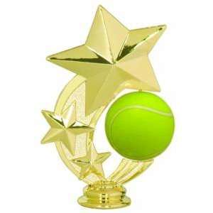   Tennis Trophy 3 Star Spinning Figure Trophy: Sports & Outdoors